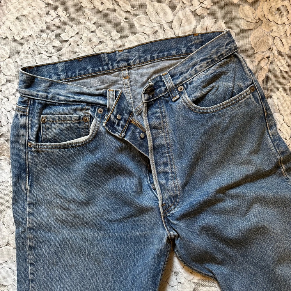 Levi's Men's Straight Blue Jeans - Picture 4 of 6